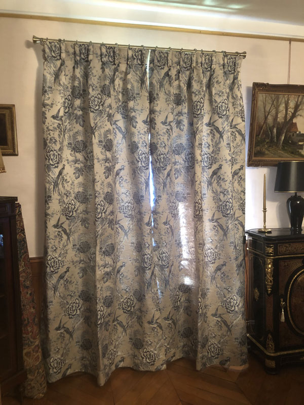 rideaux sur mesure Lyon finition plis flamand décoration intérieure