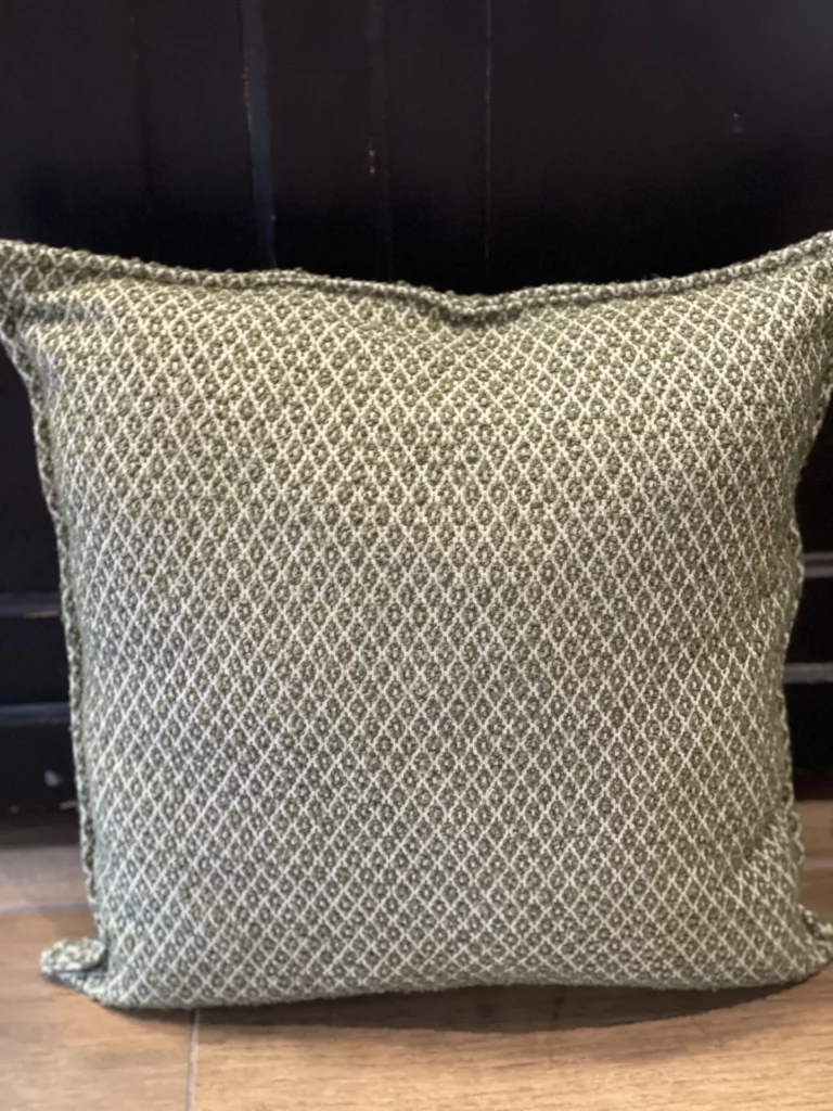 coussin bouclette à motif